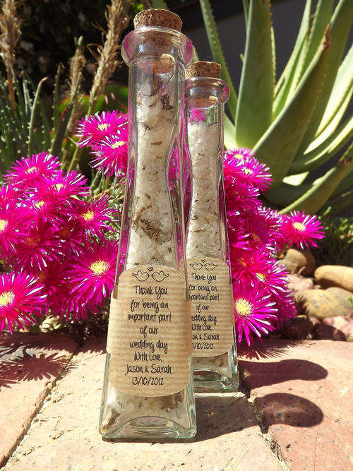 Personalised Bath Salt Wedding Gift