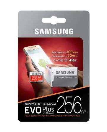 Samsung EVO Plus MicroSD 256GB SDXC with Adapter - Samsung