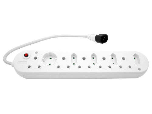 Multi Plug 5x16A 5x5A 0.5m IEC Cord