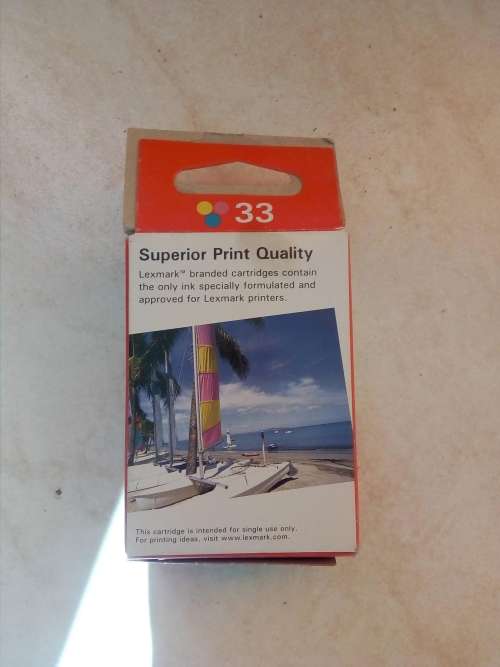 2 x Lexmark 33 Color Ink Cartridge - OEM (OLD CARTRIDGES NEVER USED, ALL SEALED)