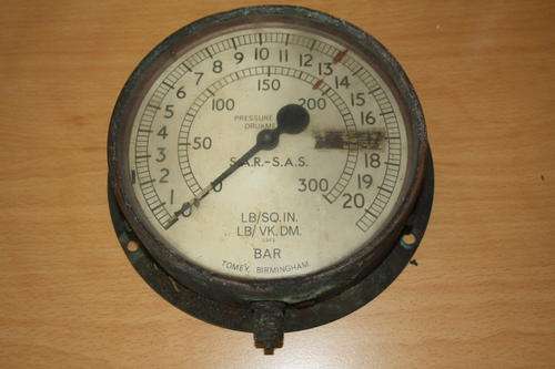 SAR Brass Pressure gauge.