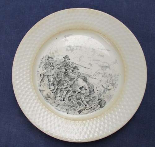 Petrus Regout and Co.: `Boeren` Commemorative plate. 19.5 cm