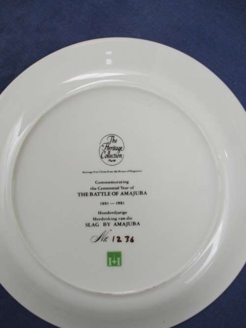 Battle of Amajuba Commemorative Plate. Heritage Collection. 25 cm Diameter