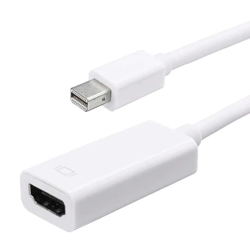 Mini DisplayPort to HDMI Female Adapter for Apple Macbook , White