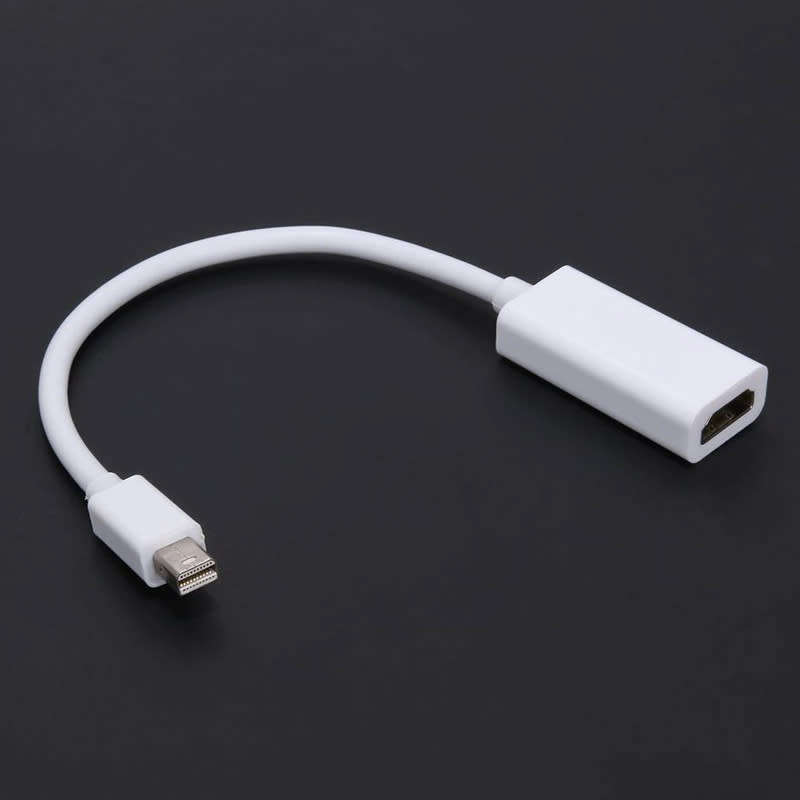 Mini DisplayPort to HDMI Female Adapter for Apple Macbook , White