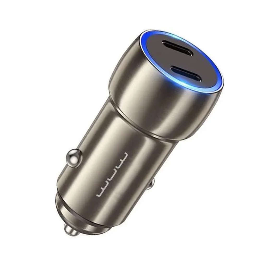 SWEG Gadgets Fast Charging 40W Car Charger C190 Dual Type-C Ports METAL