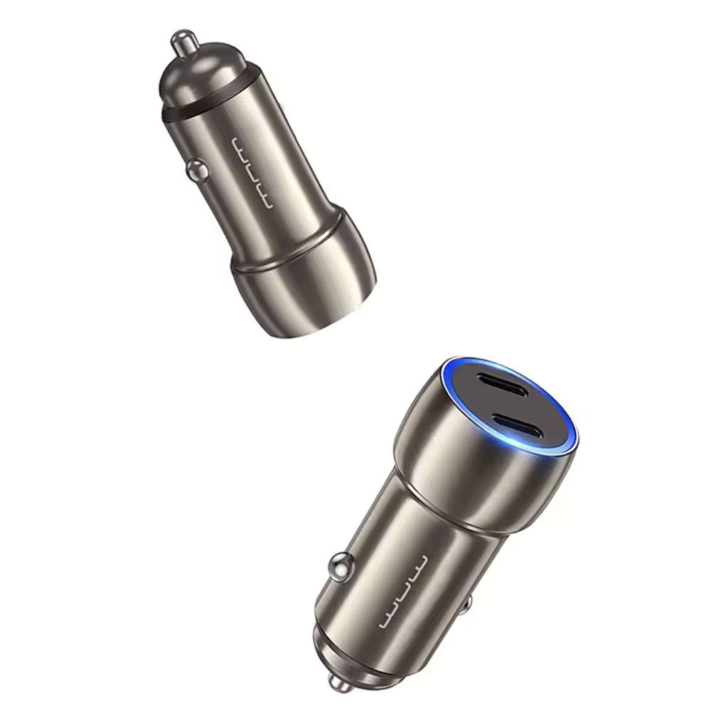 SWEG Gadgets Fast Charging 40W Car Charger C190 Dual Type-C Ports METAL