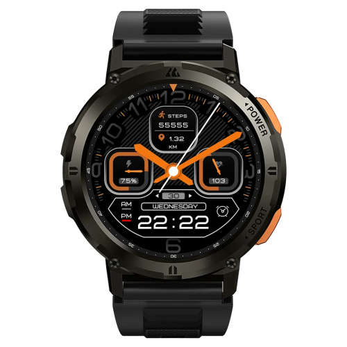 KOSPET TANK T2 Tough Rugged Smartwatch Activity Tracker with AMOLED Screen - Black