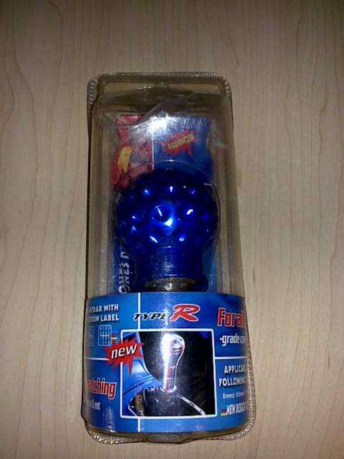 Golf ball gear knob - Blue