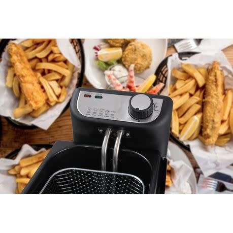`CrispMaster 3L Deep Fryer: Perfectly Fried Delights Every Time!`