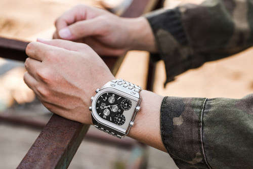 Relogio Top Brand TEMEITE Big Quartz Watches Men Military Waterproof Business Wristwatch Luxury Gold