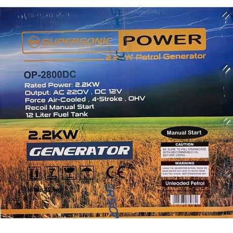 SUPERSONIC GENARATOR  2800DC POWER 2.2kw