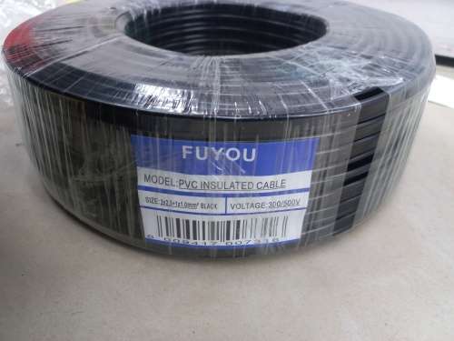 Black surfix electric cable for house wiring 2×2.5mm+1×1.5mm×100mtrs