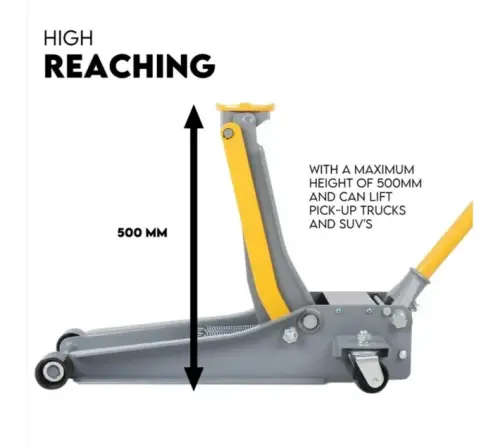 Low profile 4ton hydraulic trolley jack