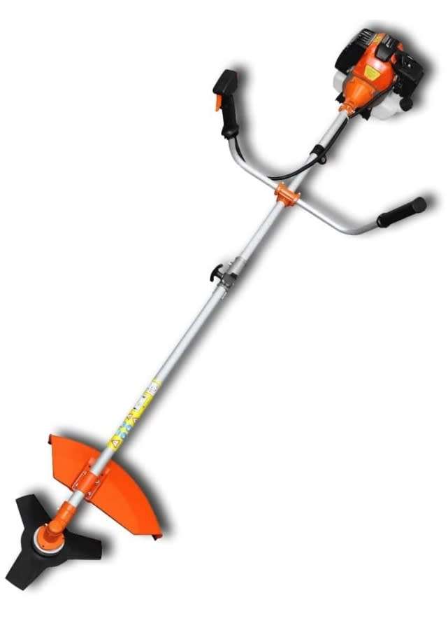 Lawn mower brush cutting machine