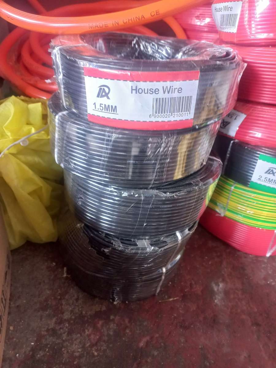 1.5mm*100mtrs black house wiring electric cables