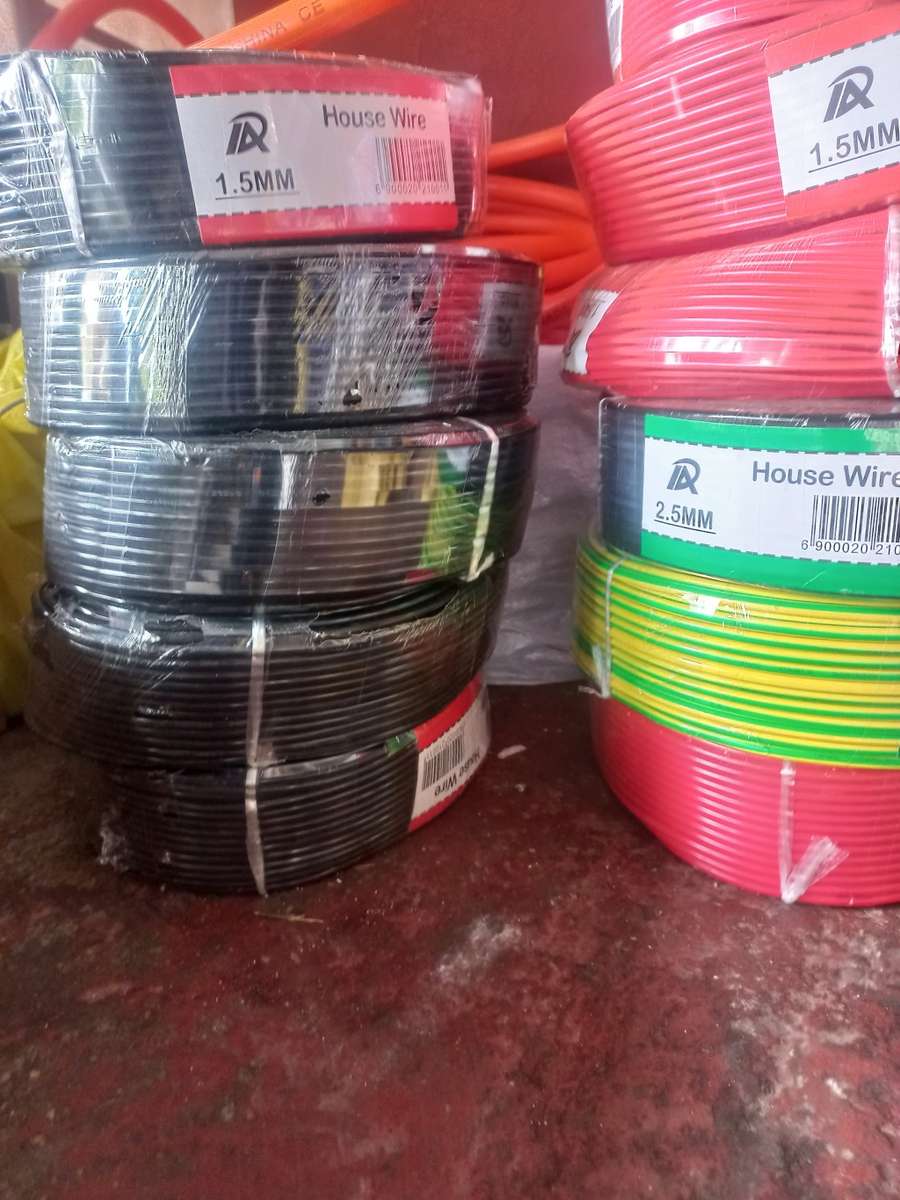 1.5mm*100mtrs black house wiring electric cables
