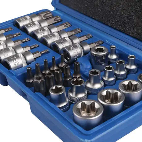 KR Torx Bit Socket Set Tools 3/8`` (34-Piece)