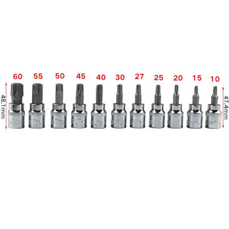 KR Torx Bit Socket Set Tools 3/8`` (34-Piece)