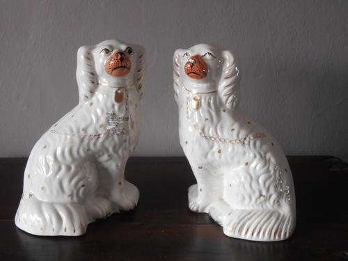 PAIR OF STAFFORDSHIRE  DOGS