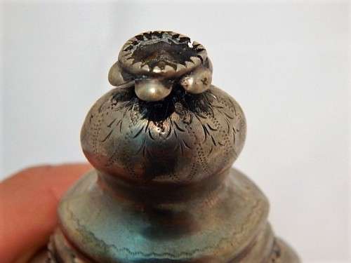 A BEAUTIFUL ORIENTAL SILVER POT