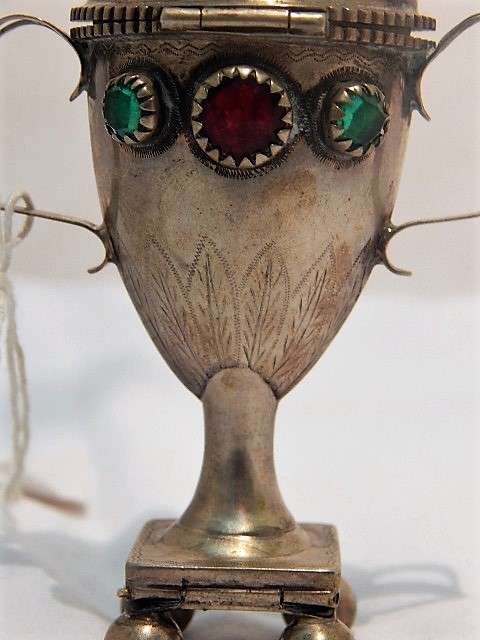 A BEAUTIFUL SILVER ORIENTAL POT