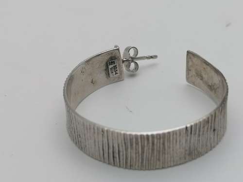 LARGE SILVER DESIGNER IOSIF EARR INGS