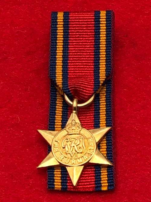 M3) WW2 THE BURMA STAR MINIATURE MEDAL