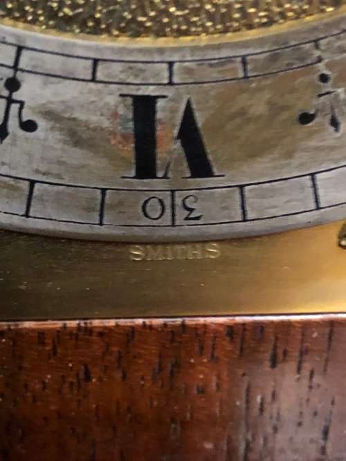 GOOD QUALITY SMITHS BRACKET  CLOCK IN WALNUT