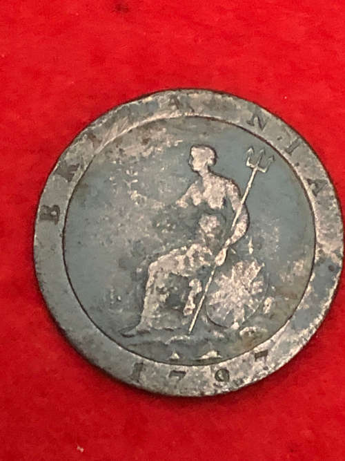 1797 BRITISH CARTWHEEL 1 PENNY