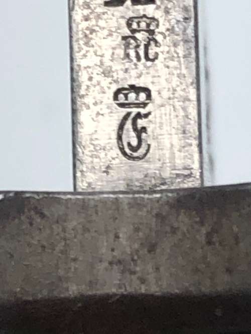 RARE 1911 SAWBACK BAYONET MARKED ERFURT (POSSIBLY GERMAN SOUTH WEST AFRICA)MATCHING NUMBERS (3)