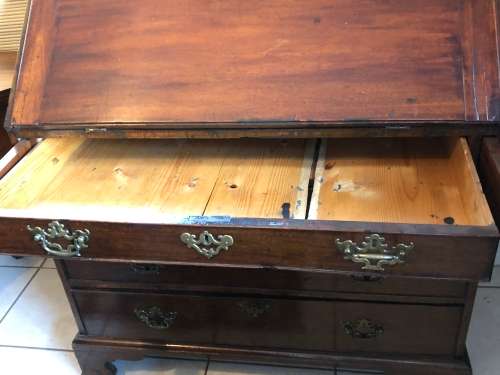 GEORGIAN MAHOGANY DROP FRONT BUREAUX  CIRCA 1800 (MORE THAN 200 YEARS OLD!!!!!)