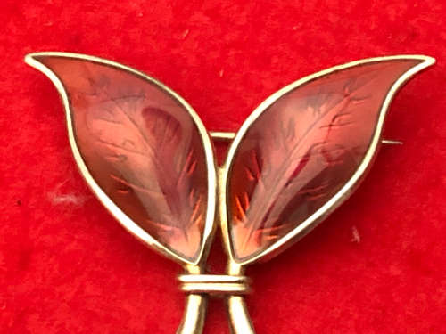 STERLING SILVER DAVID ANDERSEN NORWAY BROOCH
