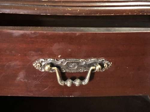 PAIR OF BEDSIDE CABINETS IN IMBUYA (PRICE FOR PAIR)