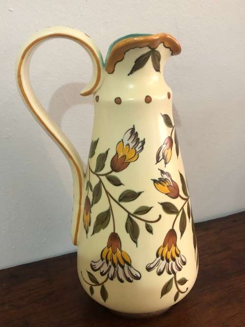 LARGE ROYALZUID GOUDA JUG WITH HANDLE