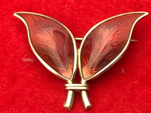 STERLING SILVER DAVID ANDERSEN NORWAY BROOCH