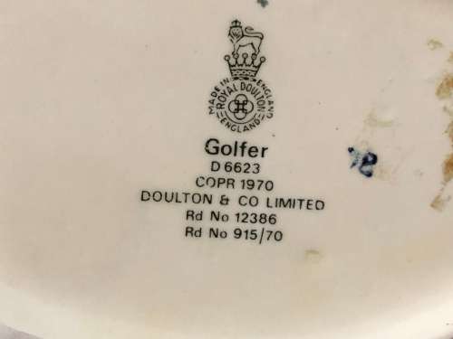 LARGE ROYAL DOULTON GOLFER  CHARACTER JUG