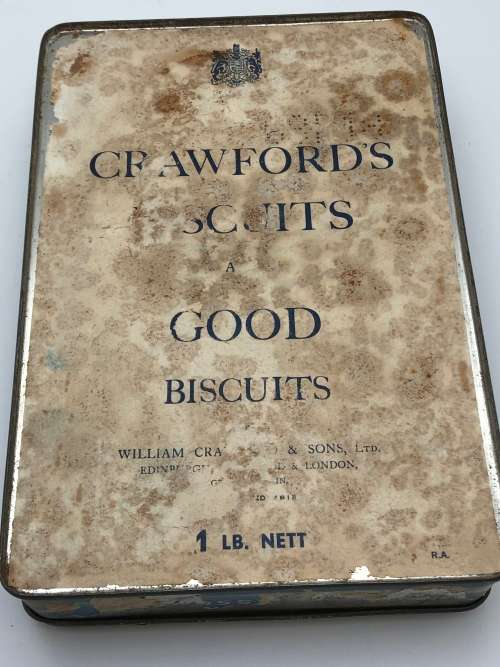 VERY UNUSUAL VINTAGECRAWFORDS BISCUITS  TIN