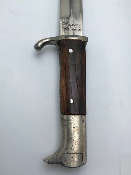 GERMAN WW2 E PACK + SOHNE SOLINGEN K98 BAYONET WITH FROG