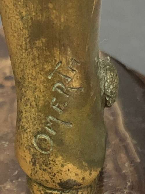 FRENCH BRONZE AND IVORY FIGURE ON MARBLE BASE OF A BOY BY GEORGES OMERTH 1895-1914