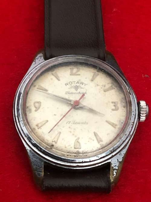 VINTAGE ROTARY WATERSHOCK 17 JEWELS MANUAL WATCH