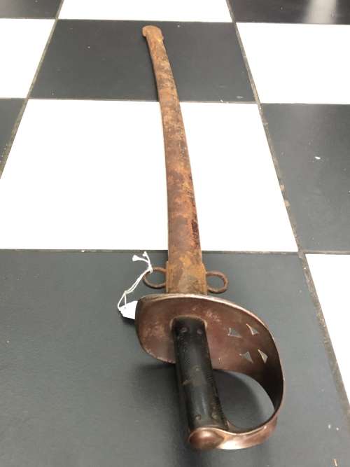 BITISH 1885 TROOPERS SWORD WITH SCABBARD