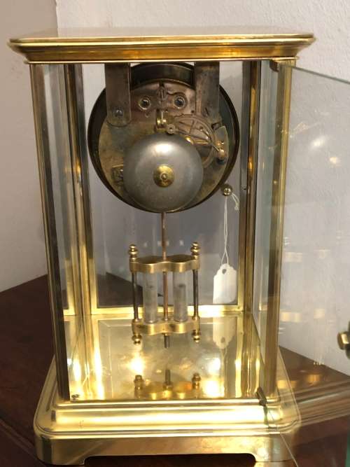 LARGE FRENCH BRASS CLOCK CIRCA 1911