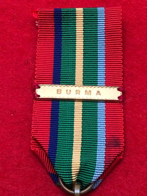 D3) WW2 THE PACIFIC STAR WIT BURMA CLASP