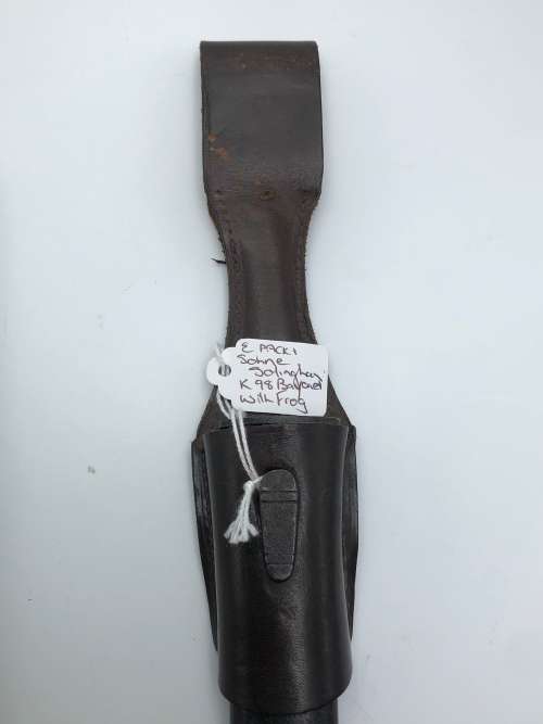 GERMAN WW2 E PACK + SOHNE SOLINGEN K98 BAYONET WITH FROG