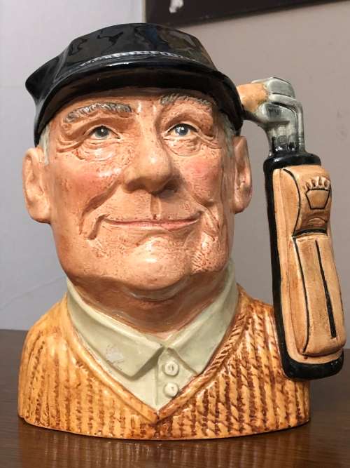 LARGE ROYAL DOULTON GOLFER  CHARACTER JUG