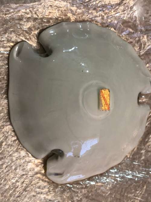 VINTAGE MURANO GLASS VETRO ARTISTICO VENEZIA  TUTI FRUITY BOWL (ORIGINAL LABEL)