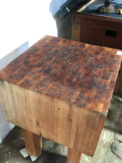 ORIGINAL VINTAGE BUTCHERS BLOCK