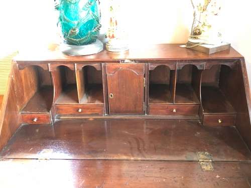 GEORGIAN MAHOGANY DROP FRONT BUREAUX  CIRCA 1800 (MORE THAN 200 YEARS OLD!!!!!)