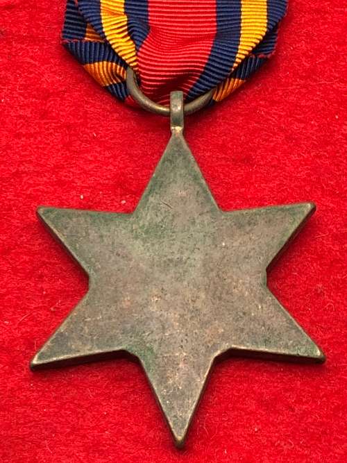 D17) BURMA STAR WITH PACIFIC STAR CLASP